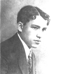 И.О.Дунаевский в 17-летнем возрасте