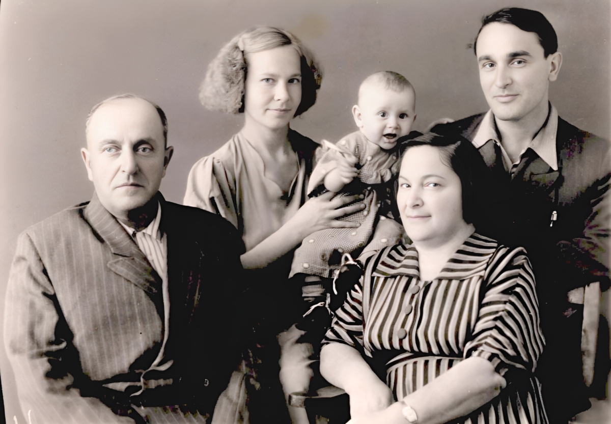 Шафер с семьей